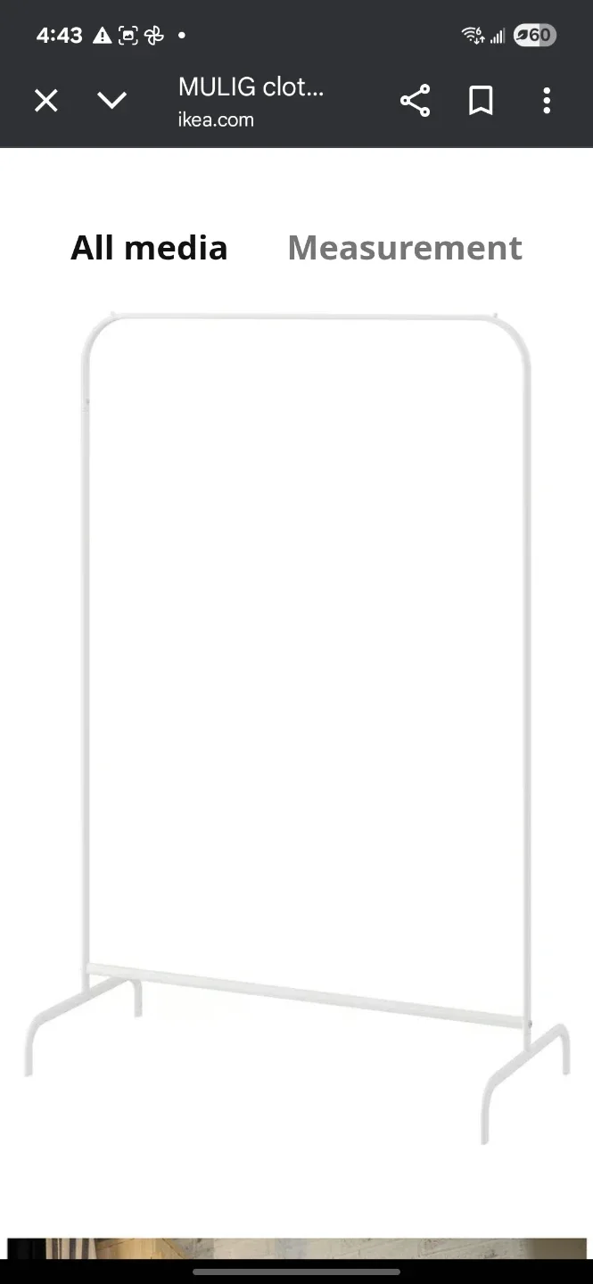 Ikea Mulig Clothes Rack - White