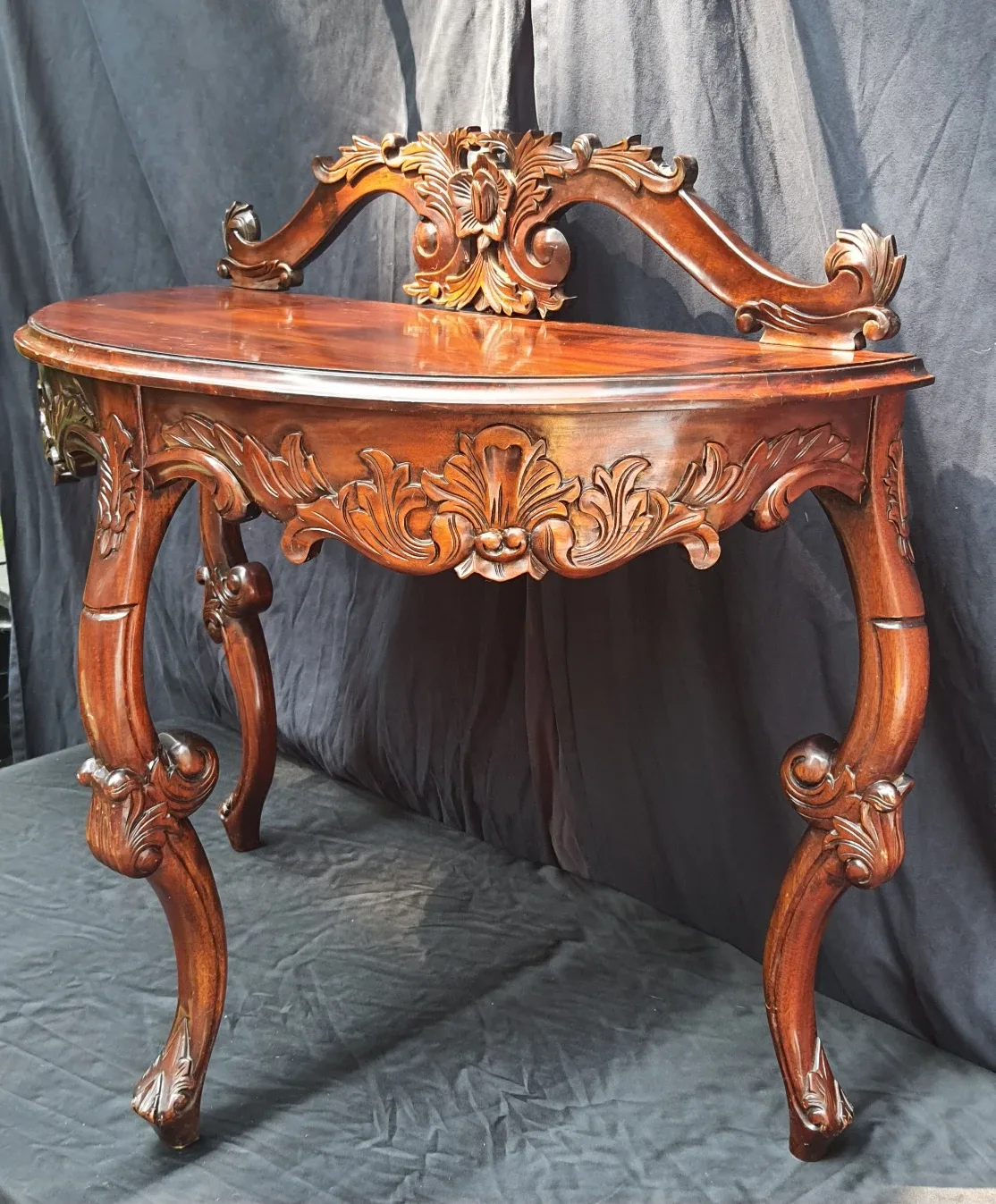 Ornate Wooden Console Table
