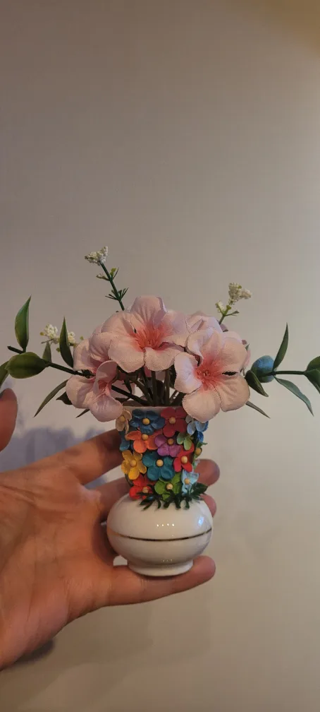 Vintage Bavaria Handgemalt Floral Vase image indicator(2)