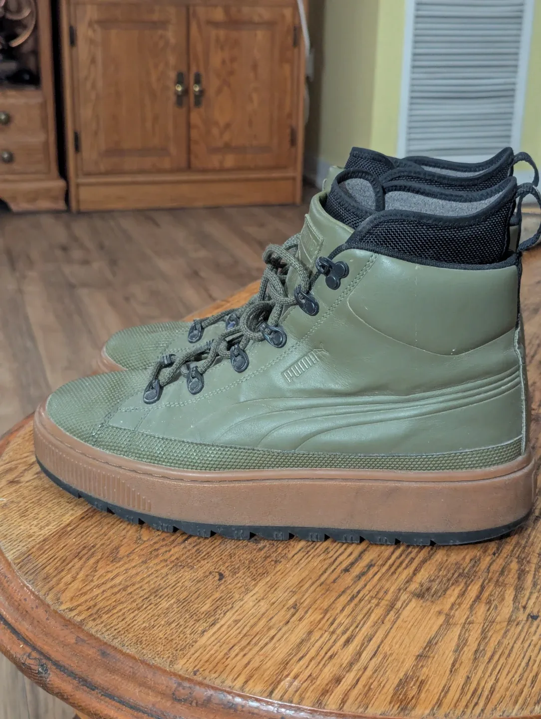 Puma Rebound Rugged Casual Boots - Green size 10 image indicator(2)