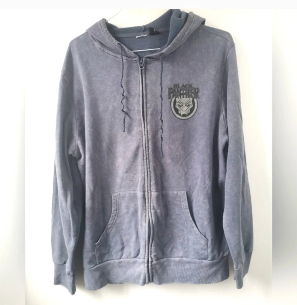 Mens sz lg Black Panther hoodie - photo 2