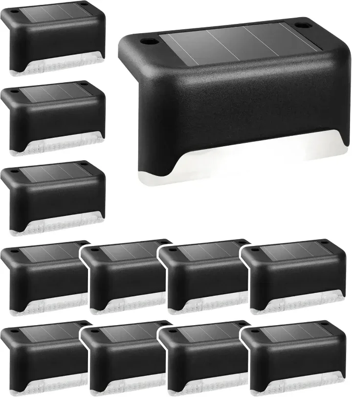 Solar Powered Deck Lights 2$ Each Pure white