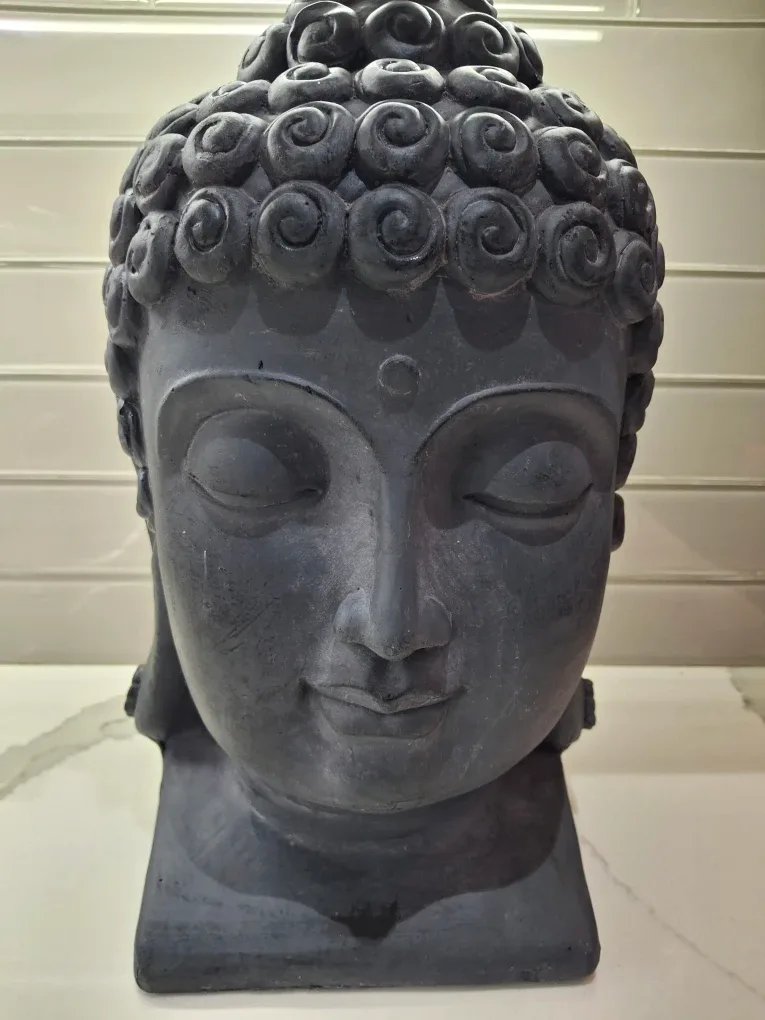 Buddha Head Statue - Grey image indicator(4)
