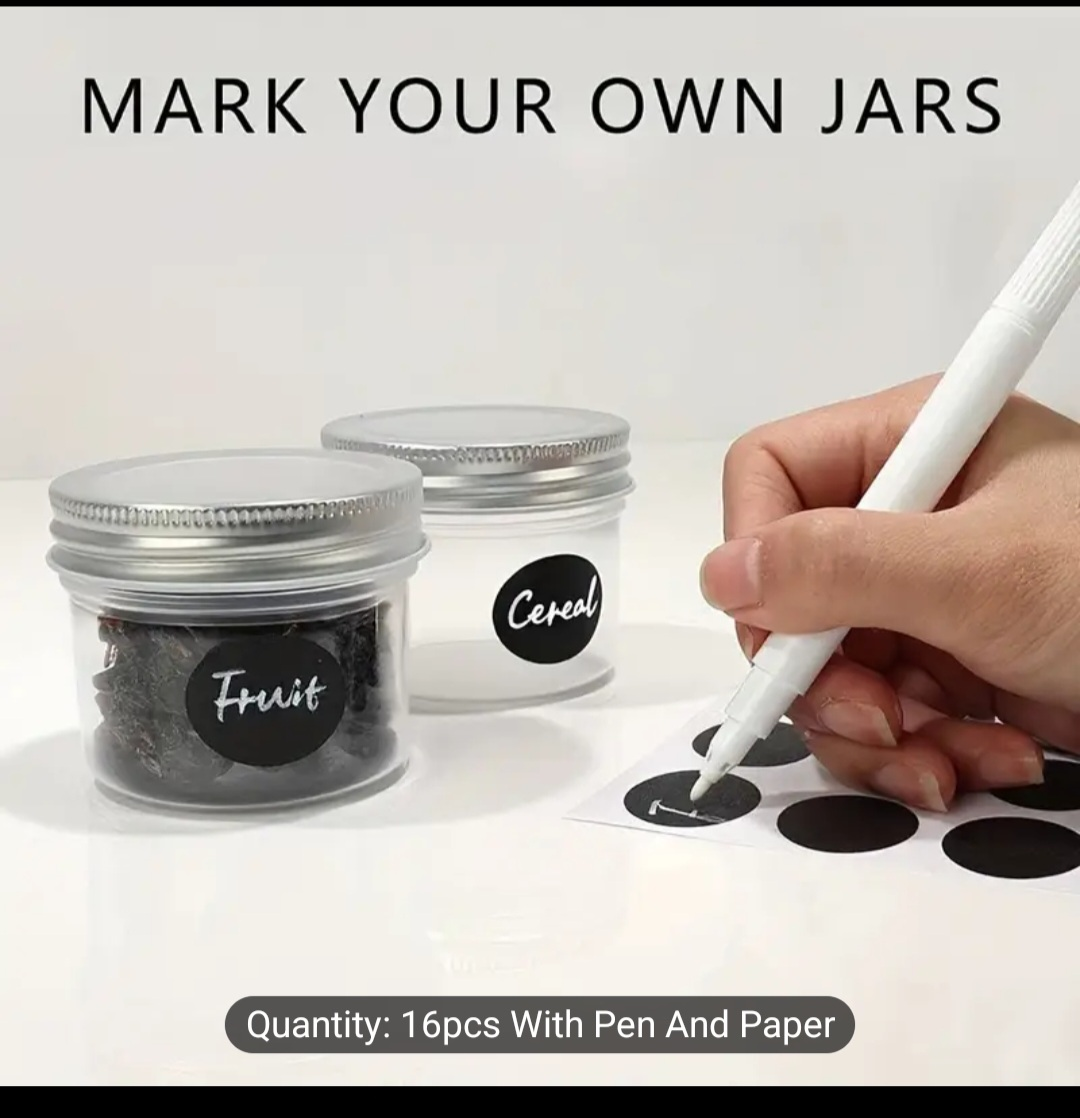 16pcs Mini plastic Jars 3.5oz with Lids - photo 3