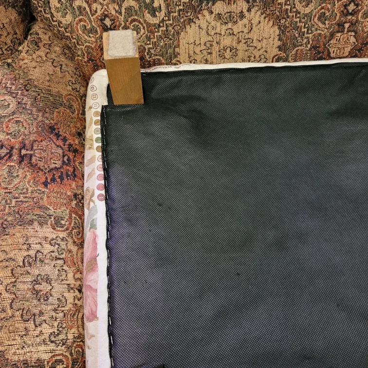 Old Cushion Top Foot Stool 10" tall 21" x 19" image indicator(7)