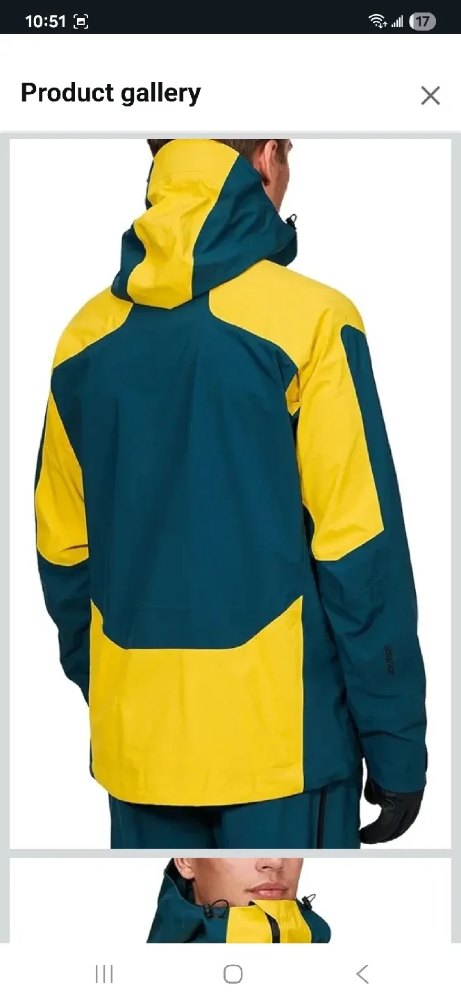 Peak Performance Ski Jacket - Yellow/Teal image indicator(3)