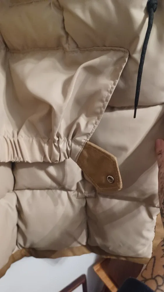 Khaki Winter Parka with Fur Hood image indicator(9)