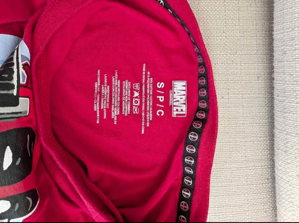 Marvel Deadpool Long Sleeve Shirt - Size S - photo 3