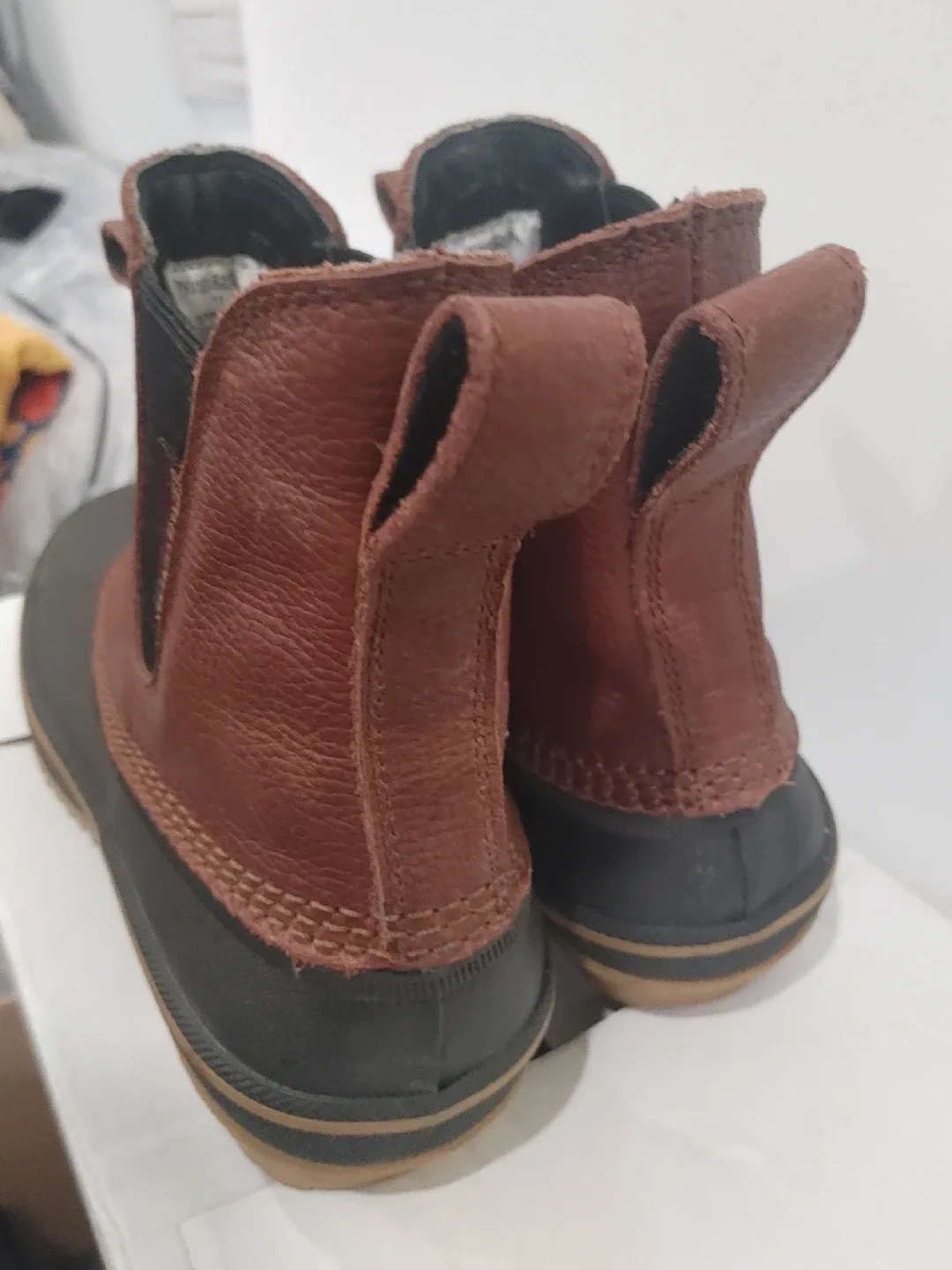 🧡MARK'S WIND RIVER RAIN LEATHER DUCK BOOTS FITS MENS 12 image indicator(2)