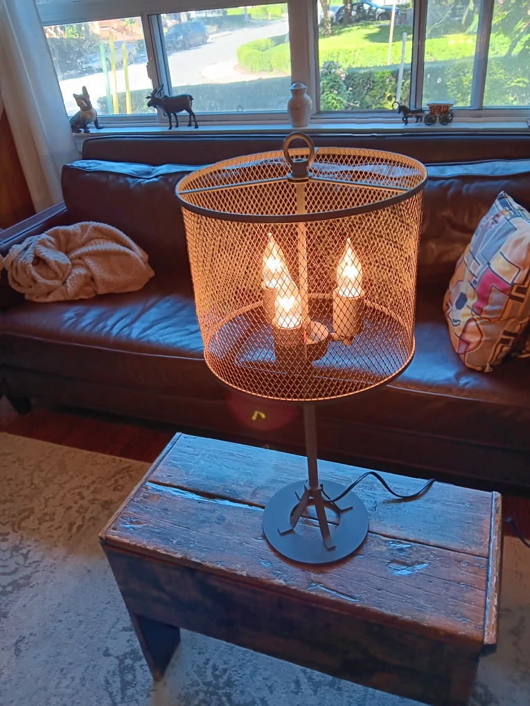 Metal Mesh Accent Lamp - photo 2