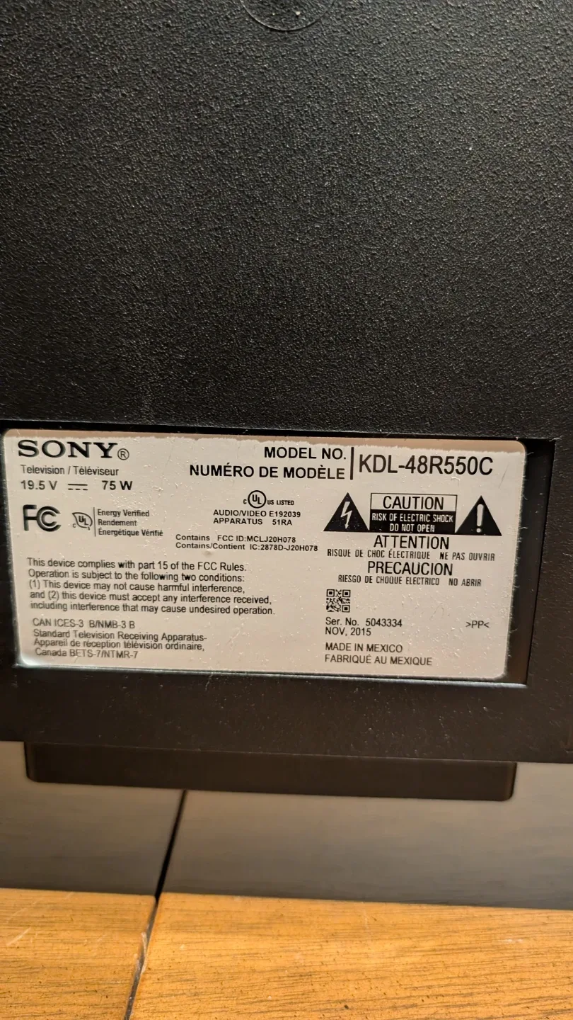Sony KDL-48R550C 48" TV image indicator(3)