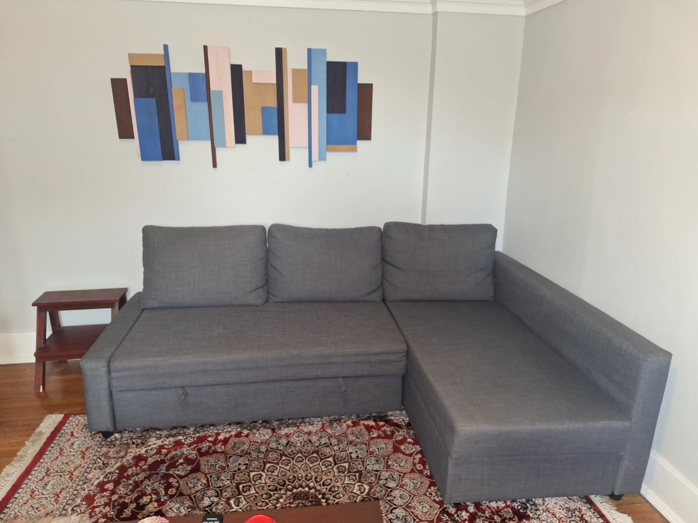 IKEA FRIHETEN Sofa Bed w/ Storage + Bedding - photo 2