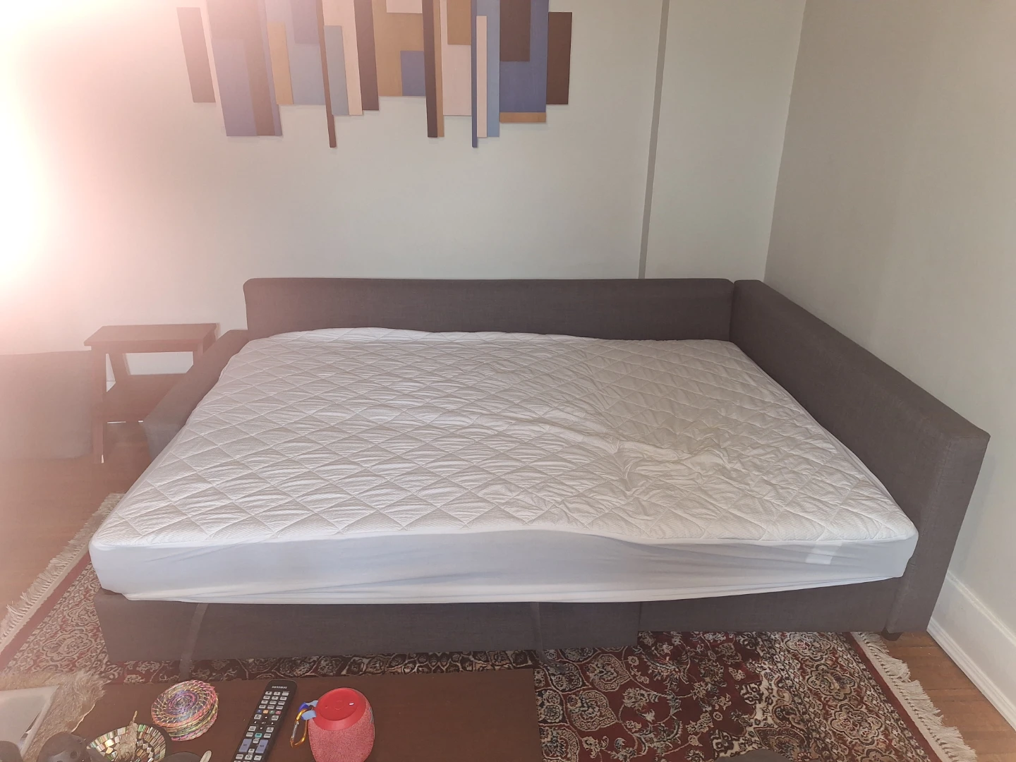 IKEA FRIHETEN Sofa Bed w/ Storage + Bedding - photo 4