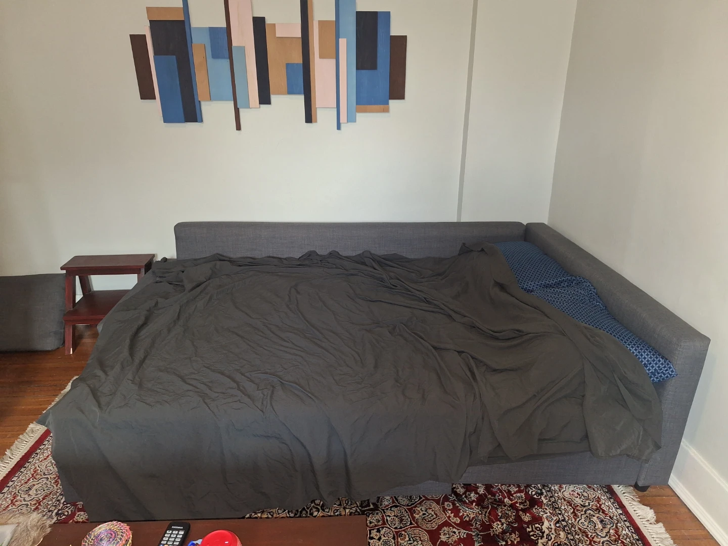 IKEA FRIHETEN Sofa Bed w/ Storage + Bedding - photo 5