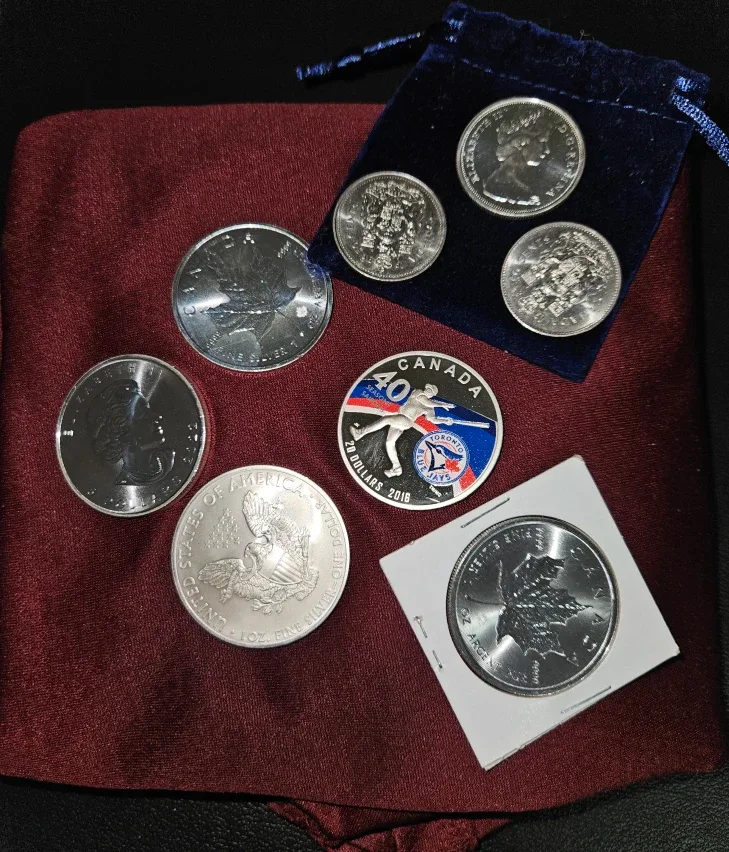 Canadian Silver Coins - Various Years