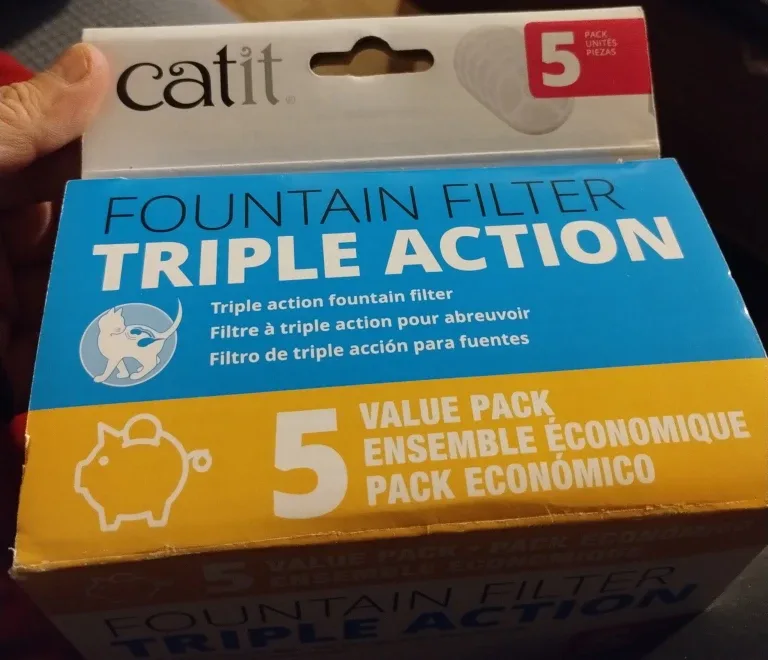 Catit Fountain Filter - Triple Action, 5 pack image indicator(2)