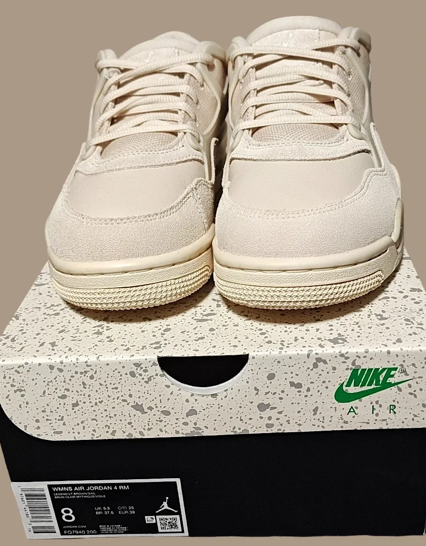 *NIB* 8 US — Nike Air Jordan 4 RM [LEGEND LIGHT BROWN/SAIL]