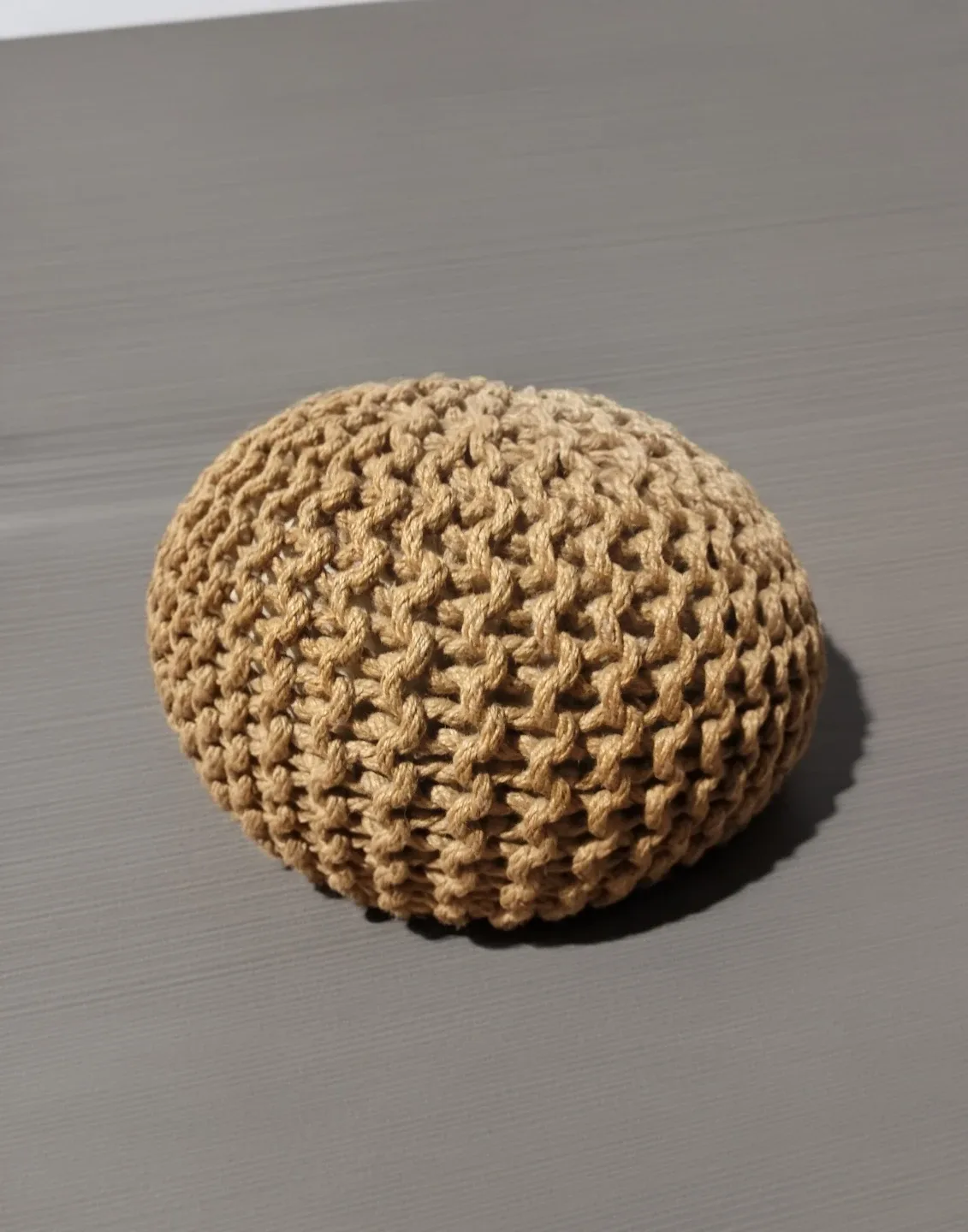 Handmade Knitted Pouf Ottoman image indicator(2)