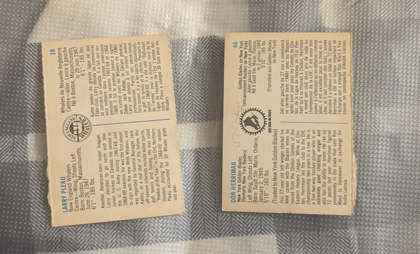 Vintage hockey cards either all together or seperate image indicator(2)