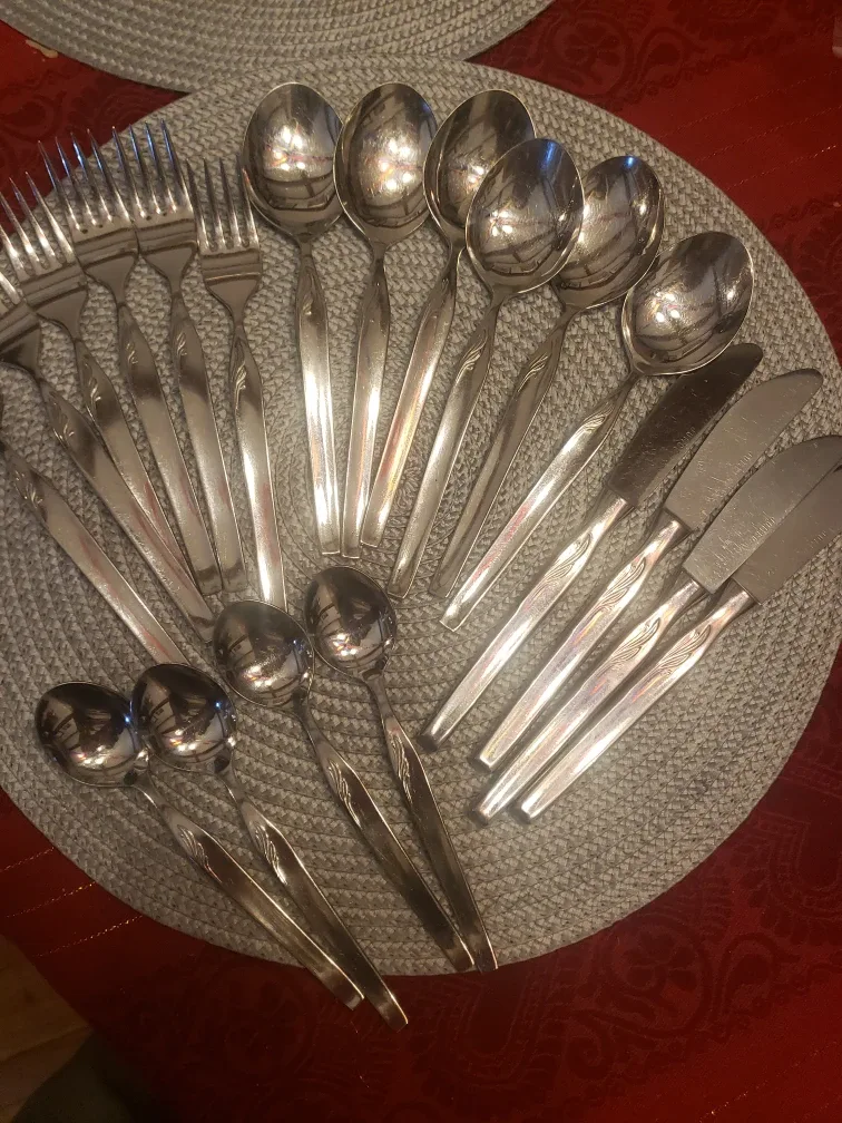 Vintage Stainless Steel Flatware Set