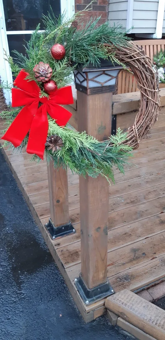 Christmas Real greenery grapevine Wreath image indicator(5)