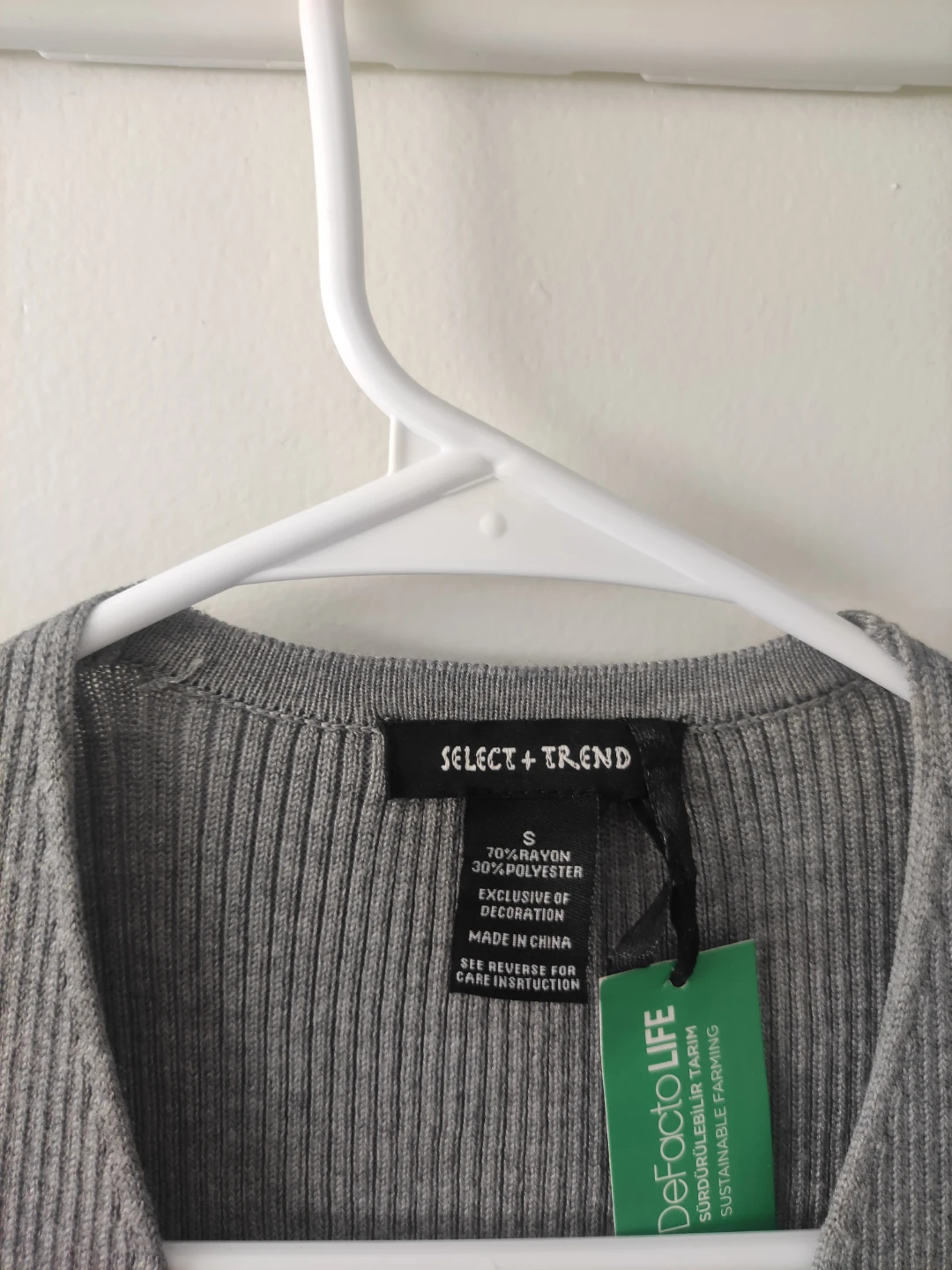 Select + Trend Grey Wrap Top - Size S - photo 2