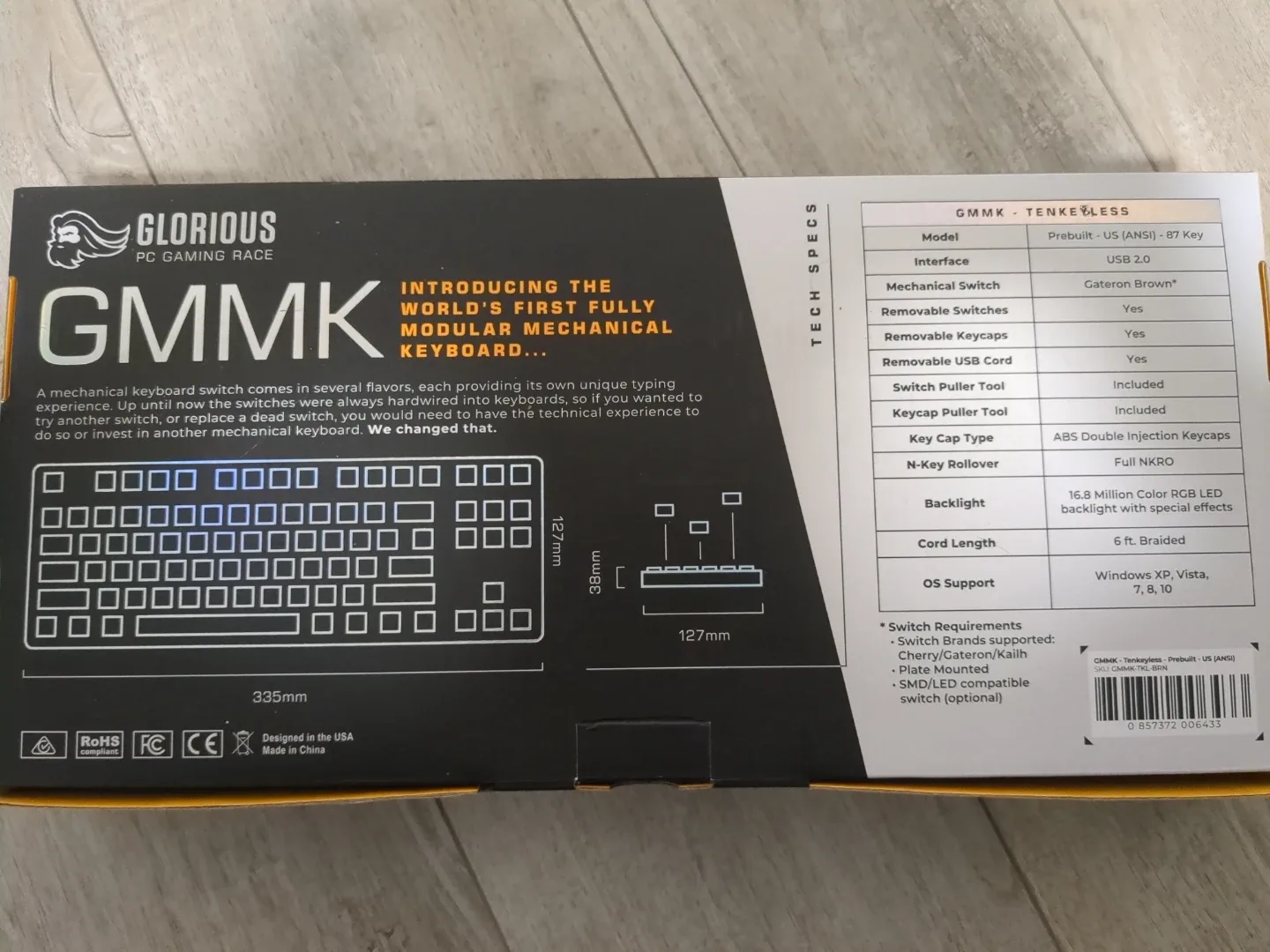 Glorious GMMK TKL Keyboard RGB image indicator(3)
