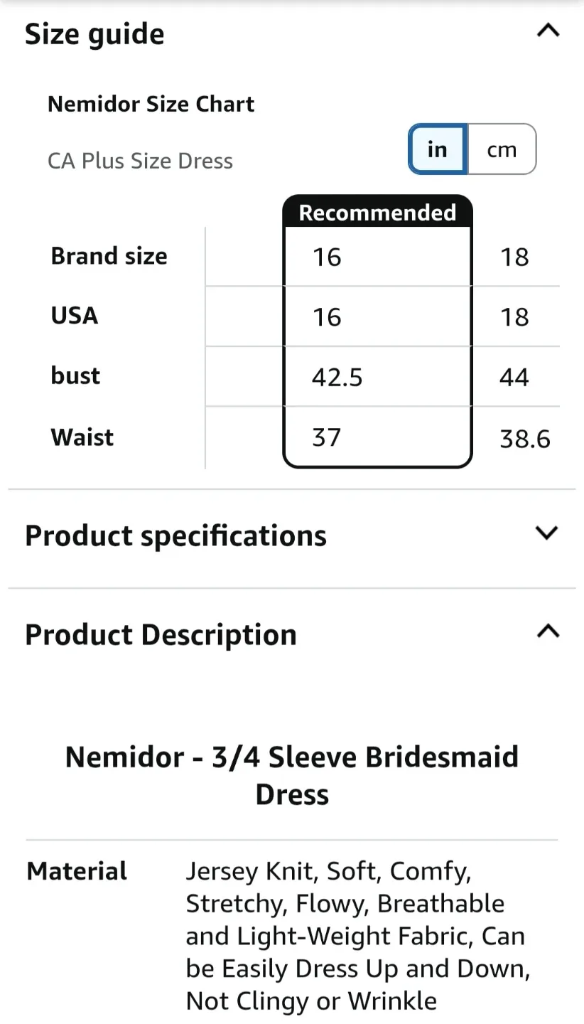 Women's V-Neckline Dress - Size 16, Burgundy image indicator(3)