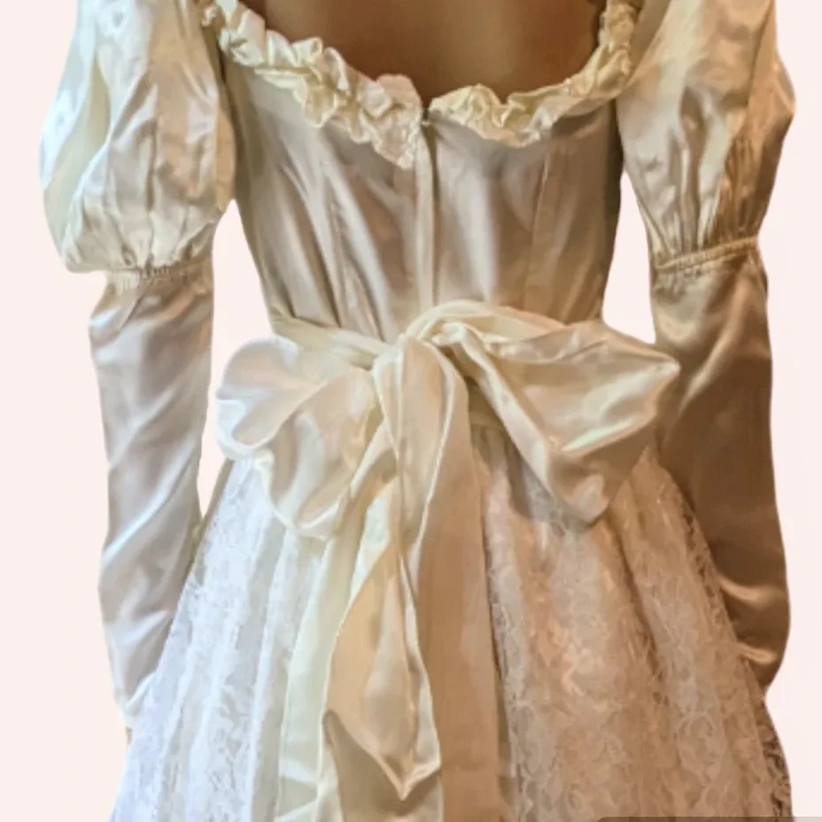 Vintage 70s 2/4 Boho Prairie Wedding Laura Ashley Dress image indicator(6)