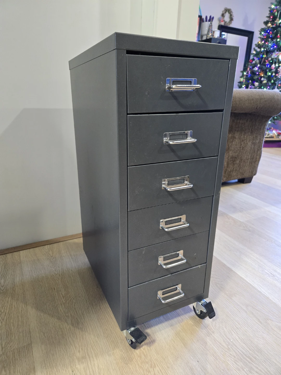 IKEA Helmer Grey Drawer Unit on Castors - photo 2