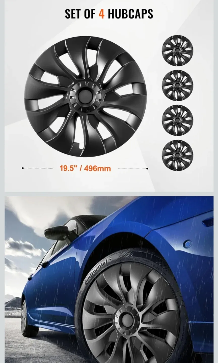 Vevor Hubcaps for Tesla Model 3 R18 (2017-2023) image indicator(3)