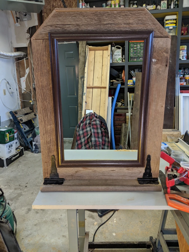 Rustic Wooden Framed Mirror - photo 3