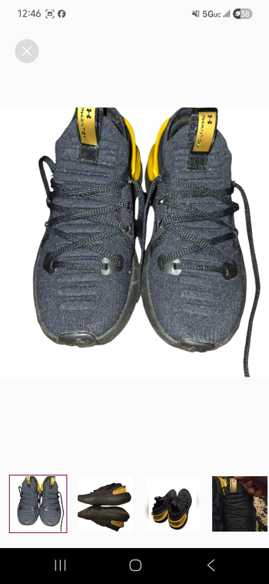 under Armour black and yellow style women sneakers  size 6.5 - photo 2