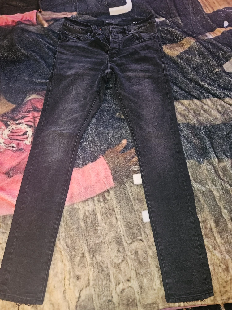 Purple Brand Slim Fit Low Rise BLACK Jeans