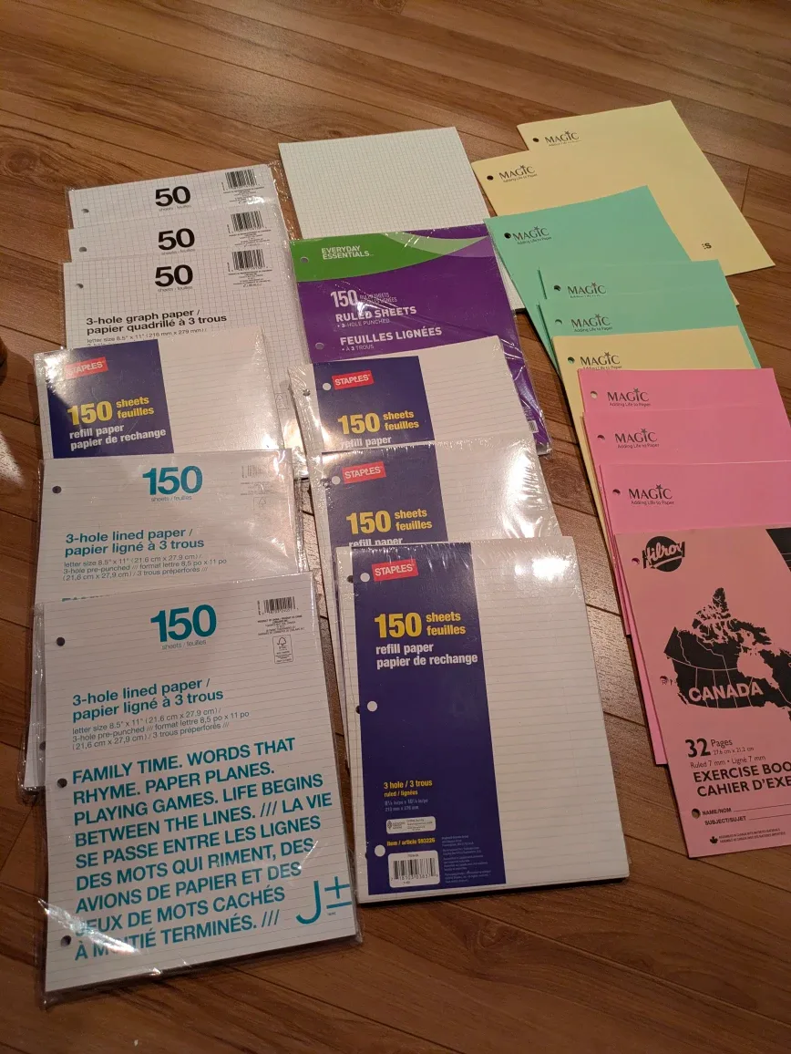 Staples & Magic Refill Paper Bundle