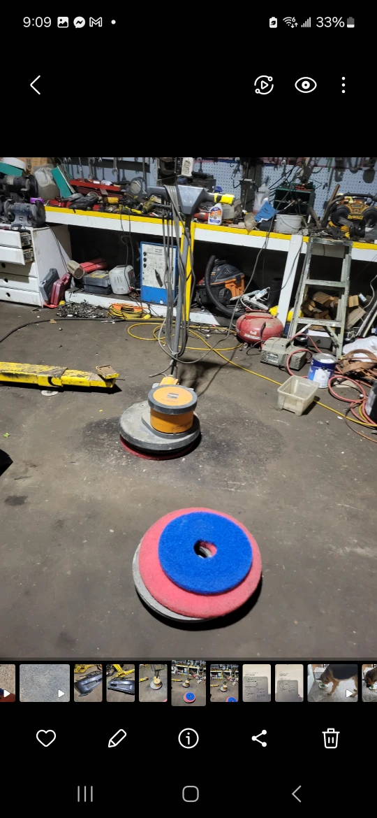 Floor polisher/scrubber Working conditions good
