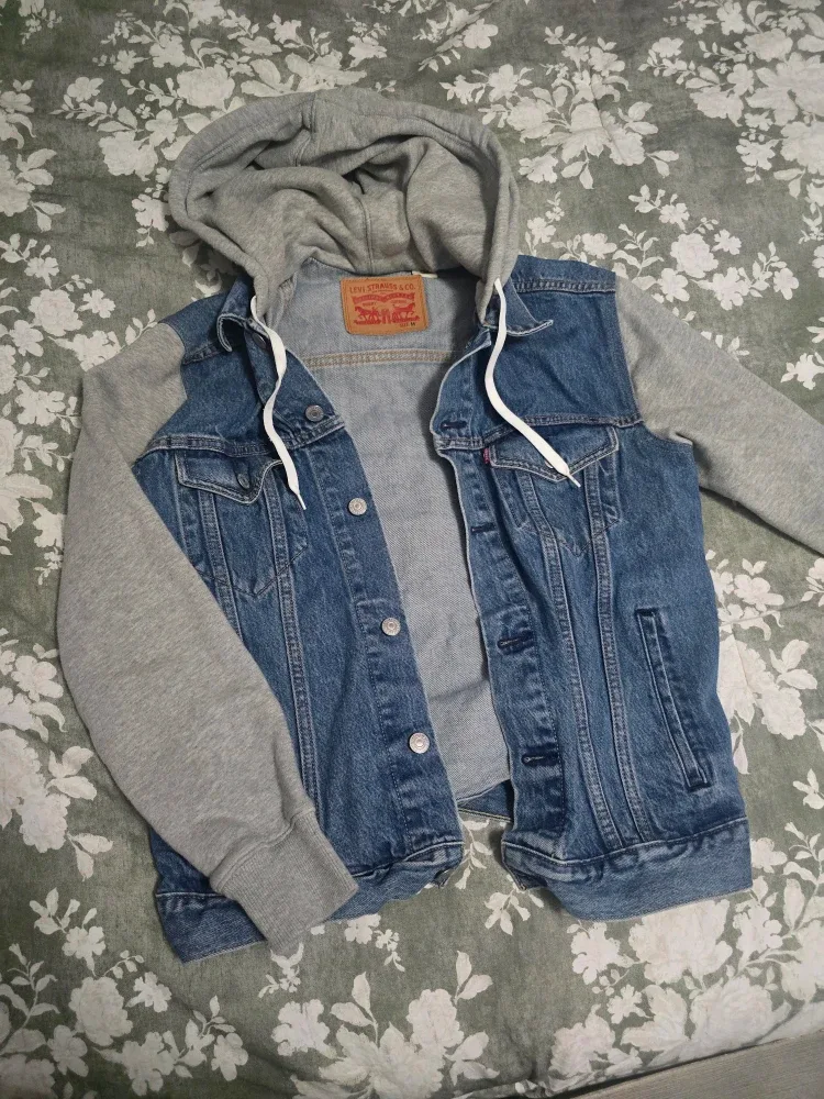Levi's Denim Jacket with Hoodie - Size M