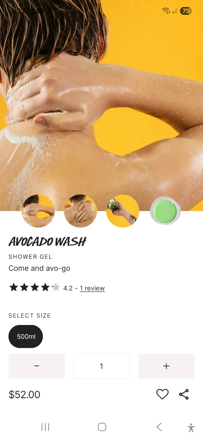 Lush Avocado Wash Shower Gel 500ml image indicator(3)