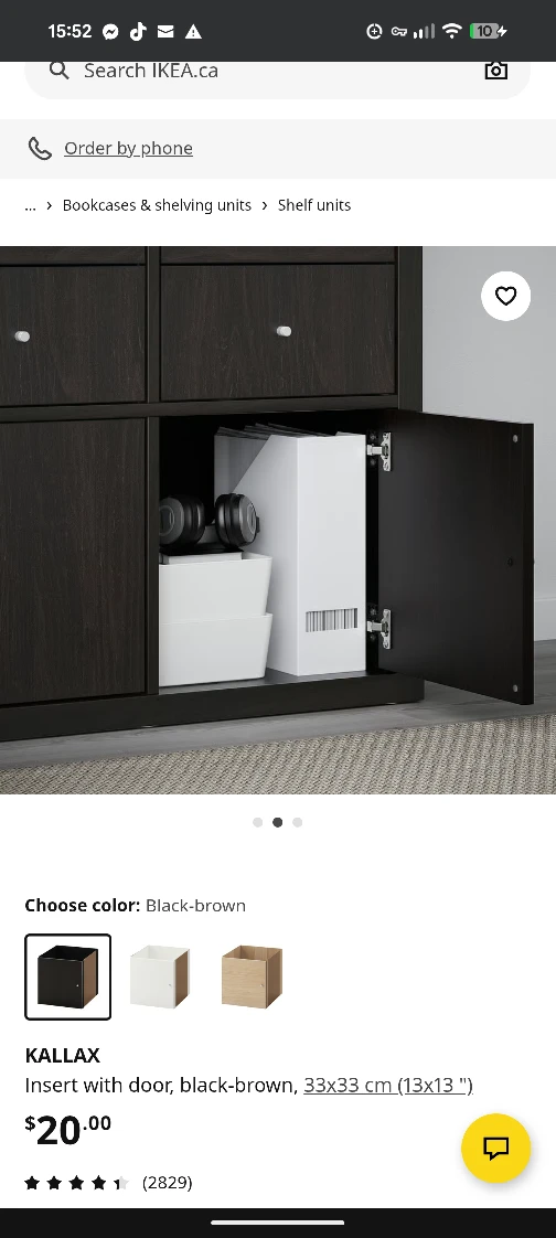 IKEA Kallax Black-Brown Insert with Door - photo 5