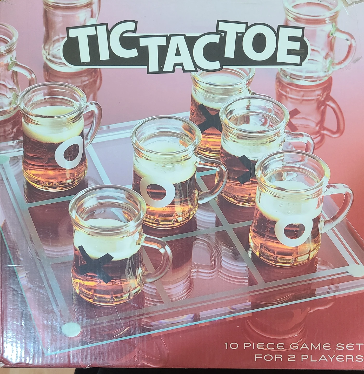 Tic Tac Toe Drinking Game Set