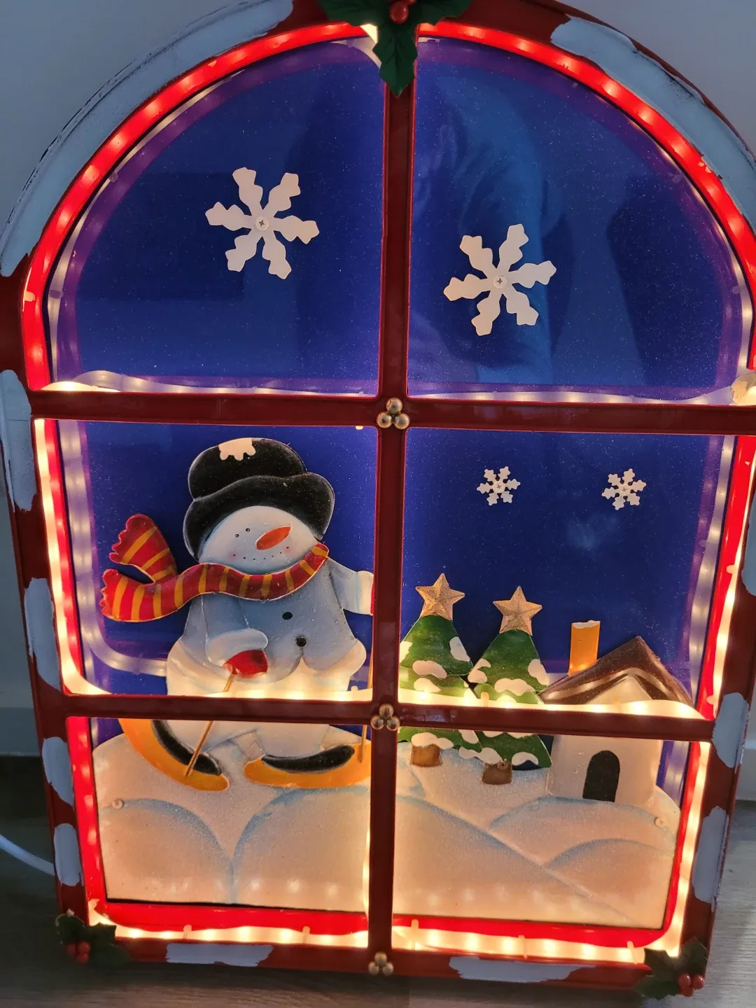 Winter Snowman Christmas Light Display image indicator(2)