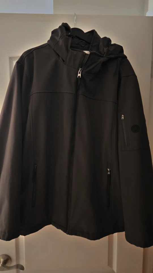 Black hooded Calvin clien  jacket