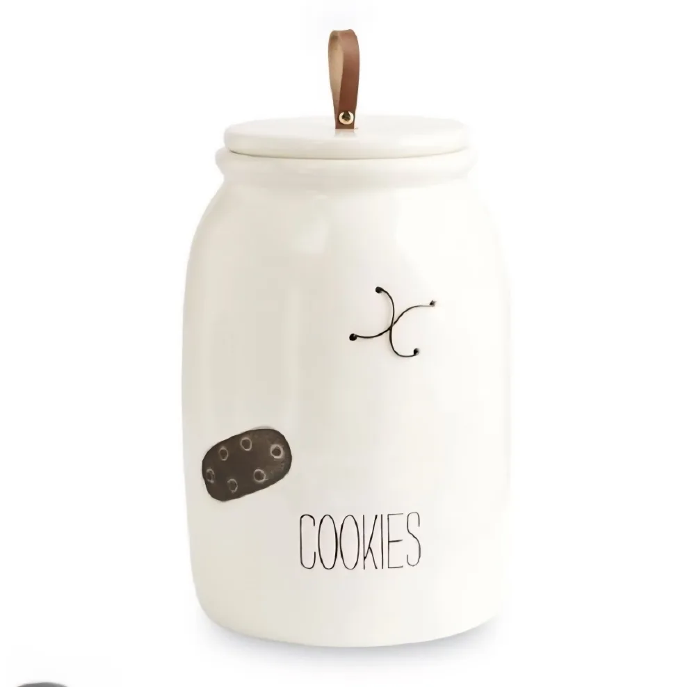 Mud Pie Vintage Inspired Farmhouse Cookie Jar 8.5” thumbnail