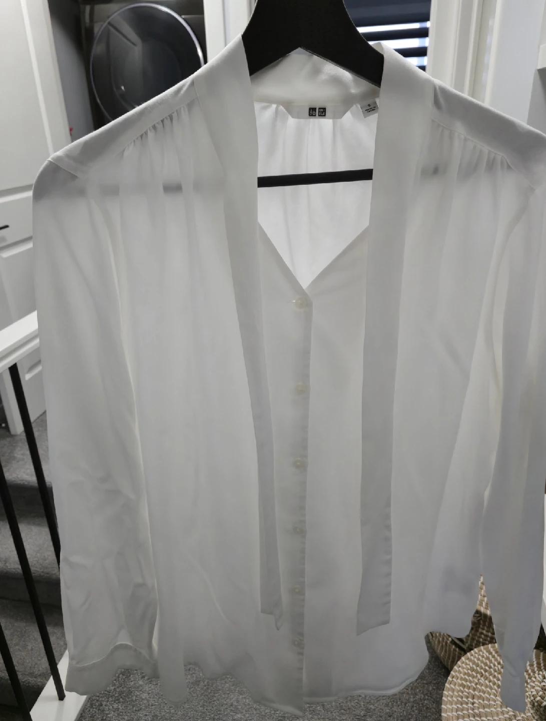 Uniqlo White Blouse - Size S