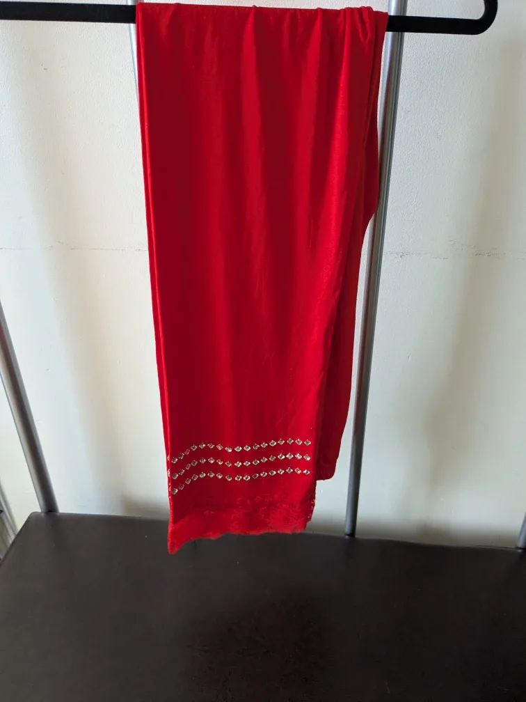 Red trouser with Lace Detail image indicator(2)
