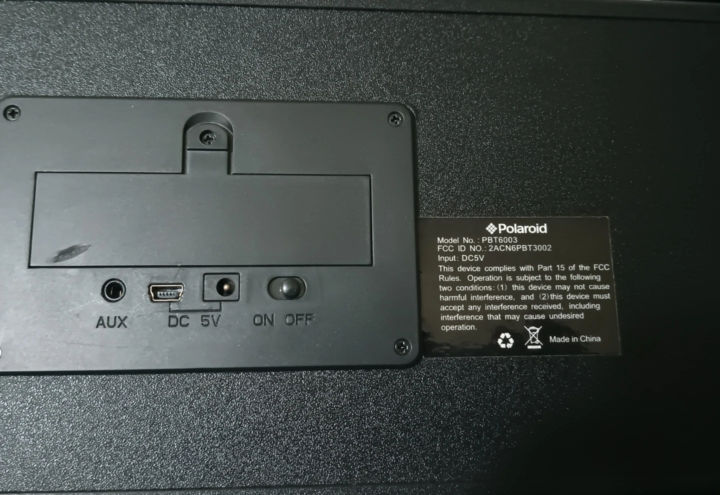 Polaroid Black Speaker - photo 2