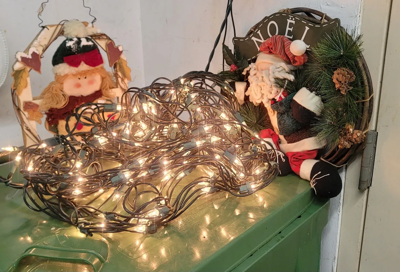 Christmas String Lights with Decorations