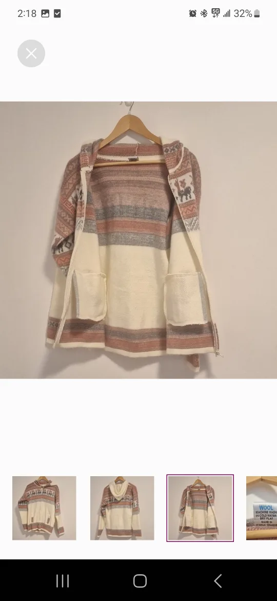 Yari Artesanias Wool Zip Hoodie - Size M image indicator(3)