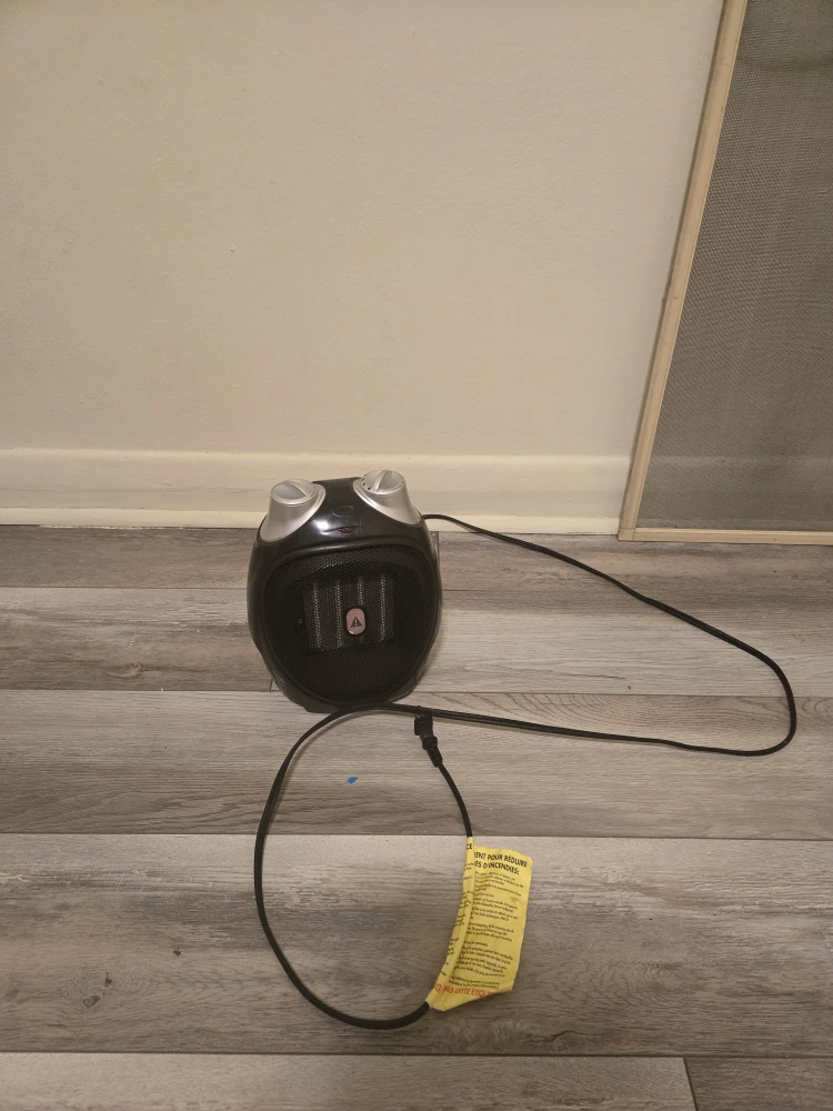 Black Portable Space Heater