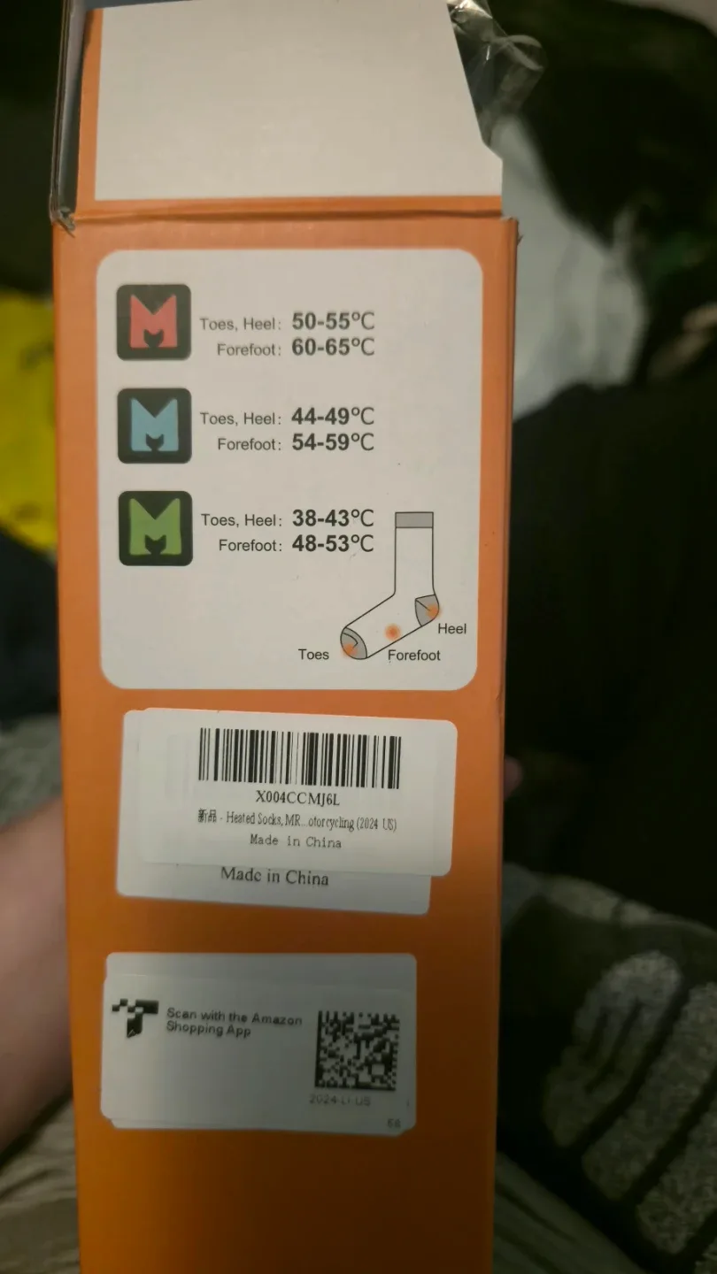 Washable Heated Socks with 4 Heating Levels image indicator(10)